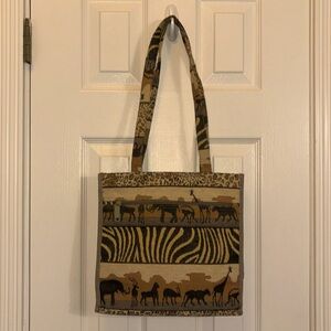 Jade Safari Vintage Tote Bag